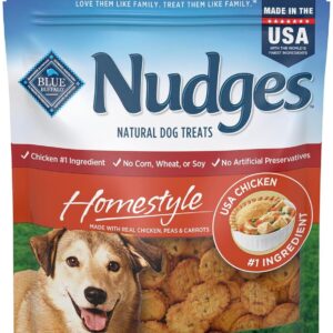 Limited time deal 49% off Blue Buffalo Nudges Homestyle Natural Dog Treats Made with Real Chicken,, 10-oz Bag