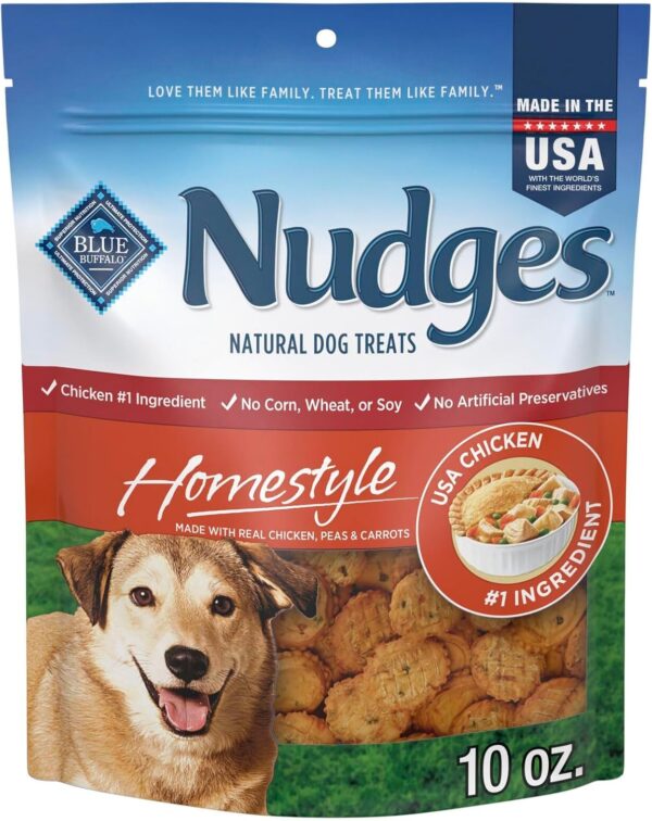 Limited time deal 49% off Blue Buffalo Nudges Homestyle Natural Dog Treats Made with Real Chicken,, 10-oz Bag