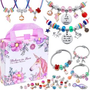 #1 Best Seller in Jewelry Making Charms -43% off COO&KOO Charm Bracelet Making Kit,A Unicorn Girls Toy That Inspires Creativity