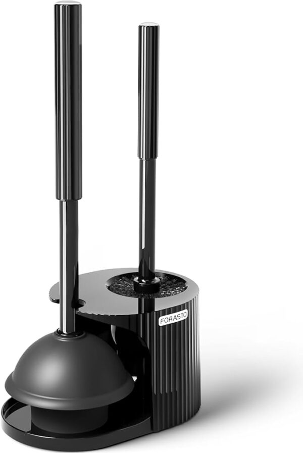 Limited Time offer  savings-17% off 2 in 1 Toilet Plunger and Brush Set，Extended Handle Plunger，Toilet Bowl Brush Plunger Set