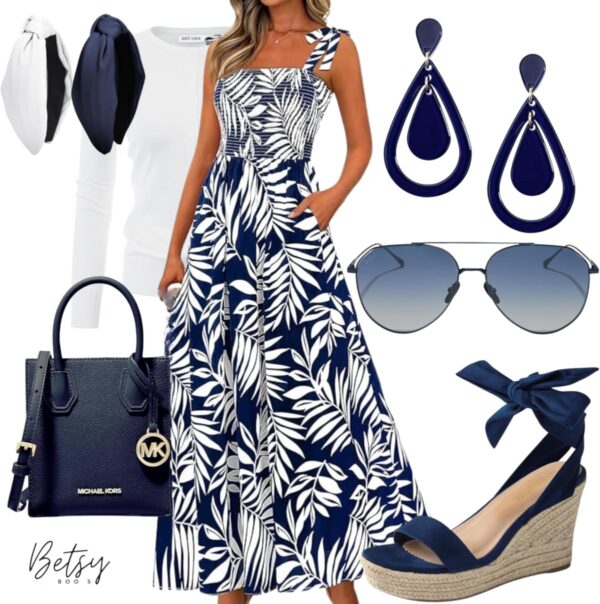 Amazon's Choice 100+ bought in past month Limited time deal -17% PRETTYGARDEN Womens Summer Dresses Floral Sleeveless Smocked Maxi Dress Boho Spaghetti Strap A Line Flowy Beach Long Sundress