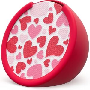Amazon's Choice 50+ bought in past month Limited time deal -71% off Made for Amazon Sleeve & Faceplate | Hearts, for Echo Pop