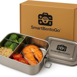 Bento Lunch Box – Leakproof, 3-Compartment Food Container for Balanced Meals