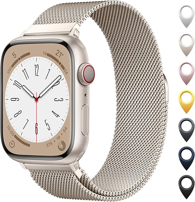 53% discount Prime Day Deal Original Milanese Loop Band Compatible with Apple Watch 38mm 40mm 41mm 42mm 44mm 45mm 46mm 49mm