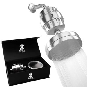 Zaira 20-Stage Shower Head Filter – High Output Water Filter for Hard Water