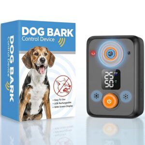 Anti Barking Device for Dogs – 50FT Bark Deterrent Device with 3 Adjustable Modes – Rechargeable Ultrasonic Dog Training Device